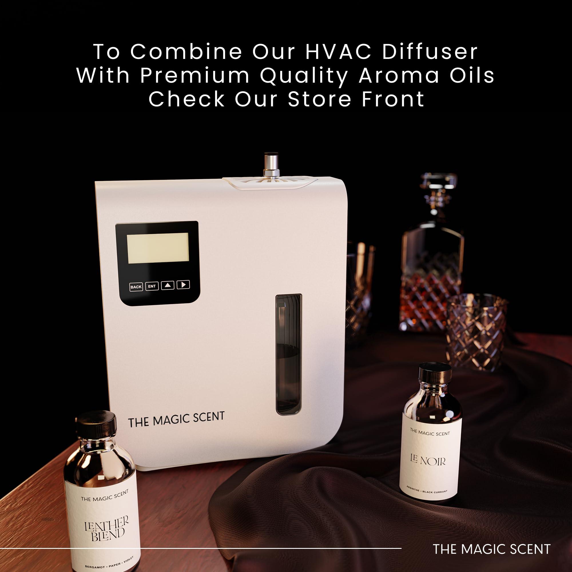 THE MAGIC SCENT The Magic Scent Diffuser, Scent Air Machine for Home, Hotels & Commercial Use, HVAC or Portable Nebulizing Diffuser - Large Room Waterless Scent Machine - Aroma Oil Included