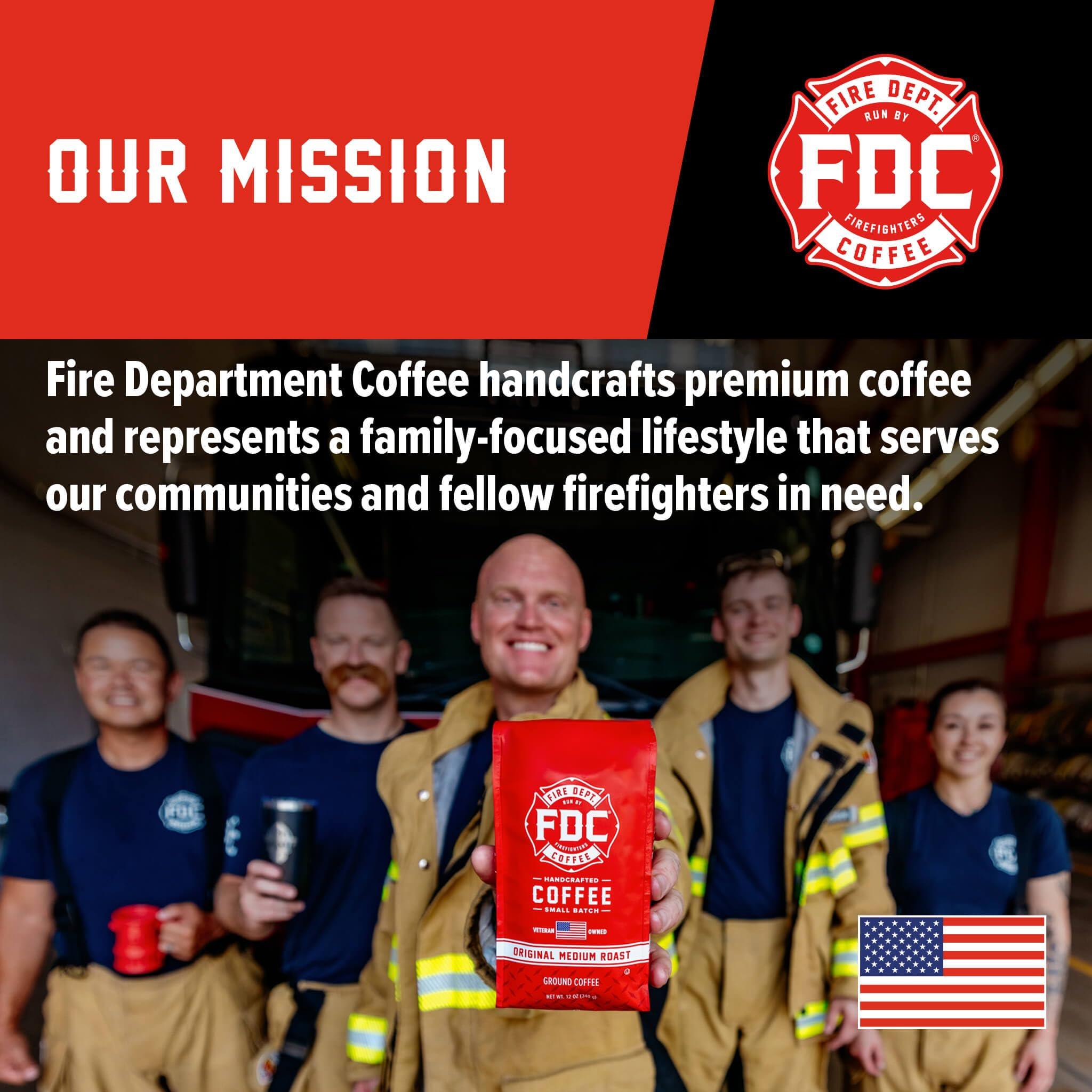 Fire Department Coffee Fire Department Coffee - Skull Crushing Instant Espresso Coffee - Instant Coffee Packets Single Serve - Gives Back to Firefighters - Veteran Owned - Enjoy Hot or Cold (Pack of 10)