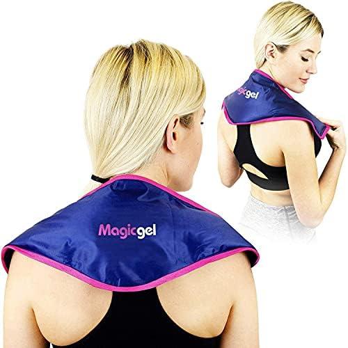 Magic Gel Magic Gel Neck Ice Pack - Reusable Cold Wrap for Neck, Shoulders and Back - Soft and Flexible Freezer Pack for Icing Neck, Shoulder, Upper Body Muscles - Stays Cool for 25 Minutes