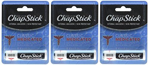 ChapStick Chapstick Classic Medicated Lip Balm, 0.15 Ounce, 3 Count