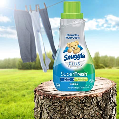 Snuggle Snuggle Plus Super Fresh Liquid Fabric Softener with Odor Eliminating Technology, 31.7 Fluid Ounce (Packaging May Vary)