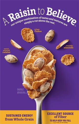 Raisin Nut Bran Raisin Nut Bran Cereal, High Fiber Cereal Made with Whole Grain, 20.8 oz (Pack of 4)