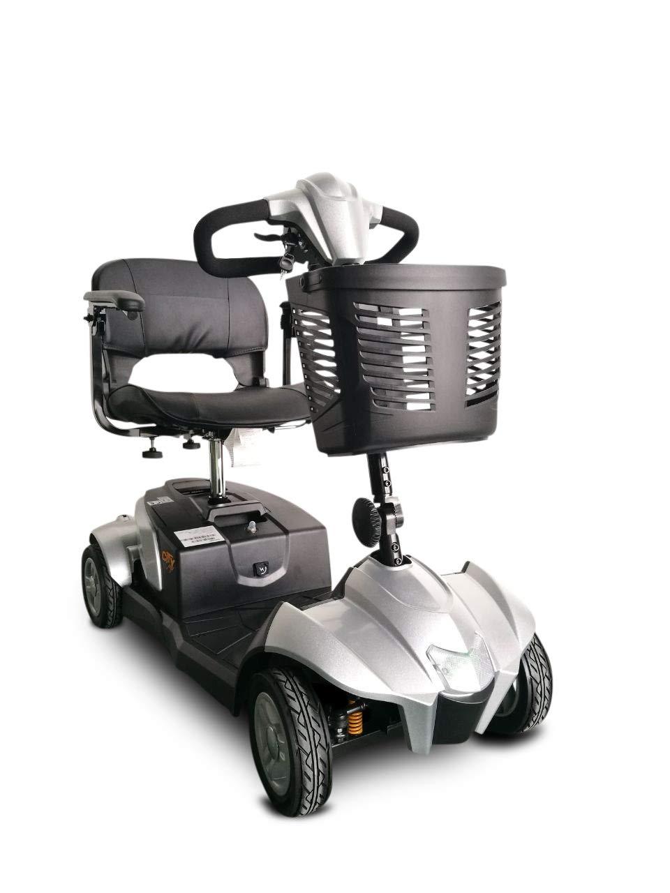 EV RIDER Ev Rider CityCruzer 4 Wheels Transportable Mobility Scooter, Silver