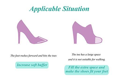 Edoneery 2 Pairs Shoe Filler Toe Inserts for Shoes Too Big for Women Shoe Fillers Adjustable for Shoes Men Adult (Beige)…