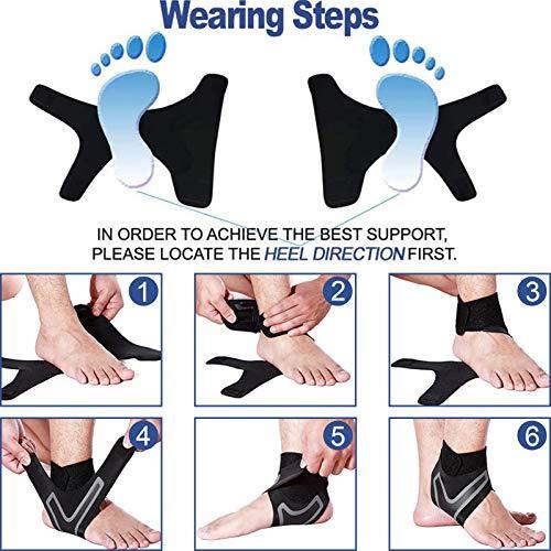 beister beister 1 Pair Ankle Support Breathable Neoprene Compression Ankle Brace for Men and Women, Elastic Sprain Foot Sleeve for Sports Protect, Arthritis, Plantar Fasciitis, Achilles tendonitis, Recovery