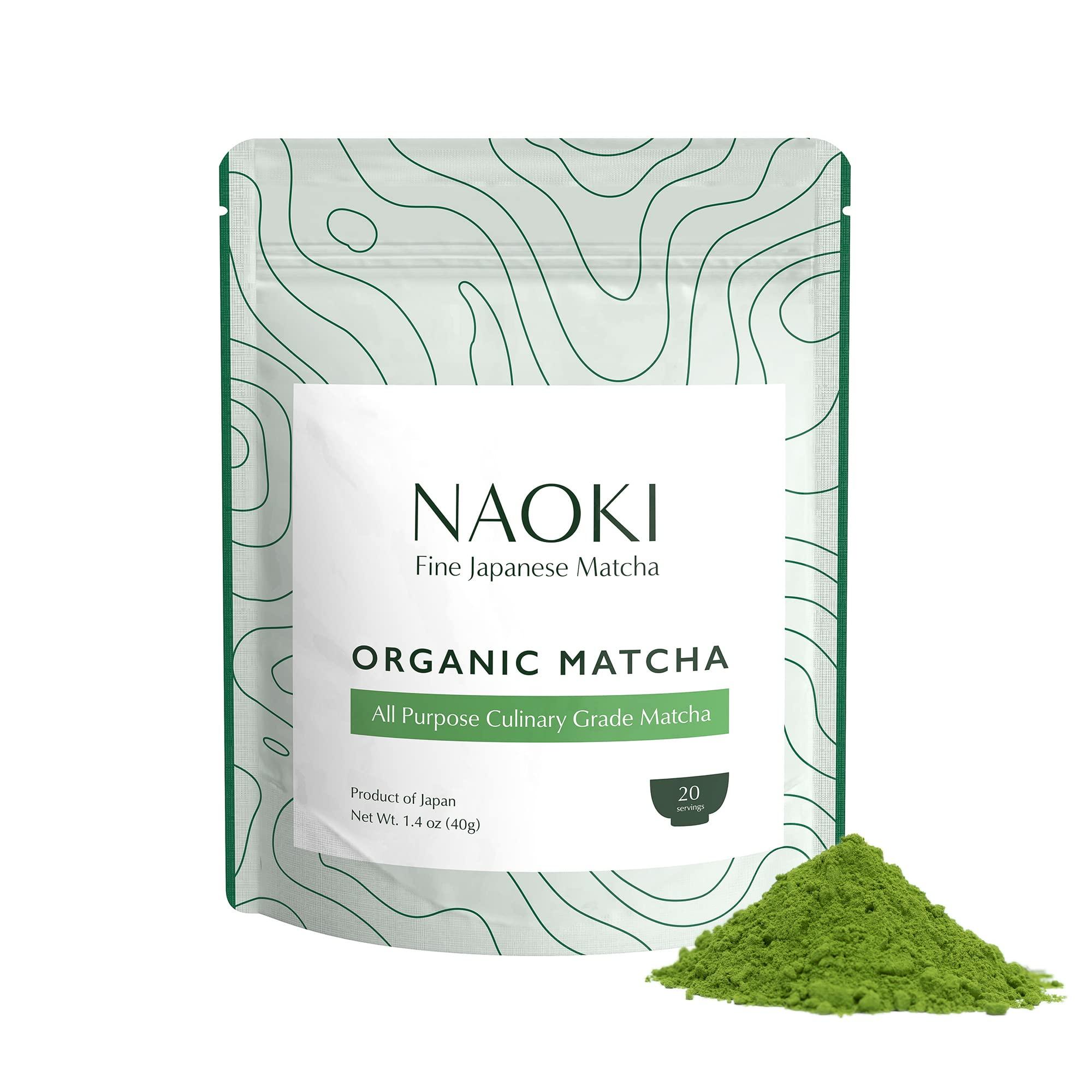 Naoki Matcha Naoki Matcha Organic All Purpose Blend - Authentic Japanese Culinary Grade Matcha Green Tea Powder from Japan (40g / 1.4oz)