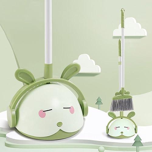Holibanna Holibanna 1 Set Kids Toys Desktop Cleaning Tools Child Broom Housekeeping Cleaning Tool for Kids Broom Helper Small Cleaning Dustpan Broom and Dustpan Cartoon Household Products Pp Toddler