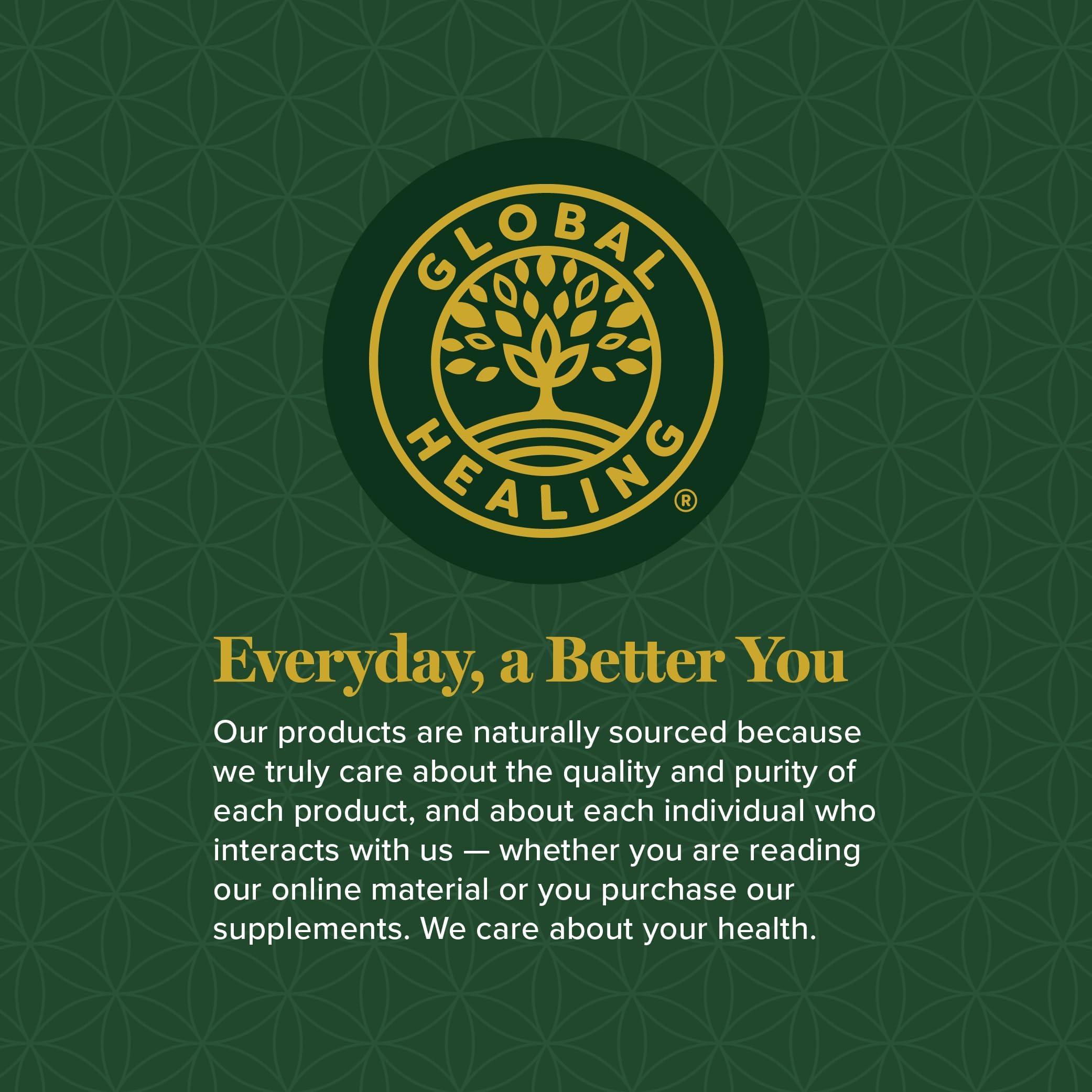 Global Healing Center Global Healing Center Brain Health - USDA Organic Brain Supplements for Memory & Focus - Nootropics Supplement to Combat Mental Fog, Advanced Focus Factor for Adults Extra Strength - 2 Fl Oz