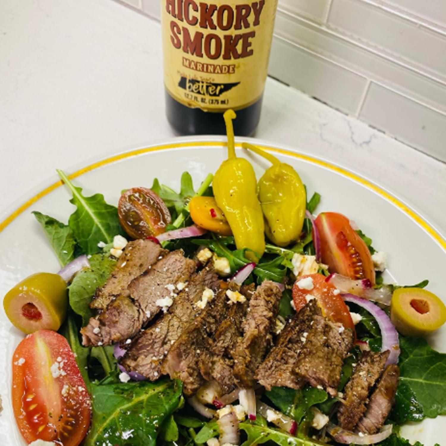 Allegro ALLEGRO - The Marinate Everything Marinades | Perfect Marinades for Meat & Veggies | Marinade for Grilling, Roasting & Cooking | Kosher & Gluten Free | 12.7 Oz (Pack of 1) - Hickory Smoke