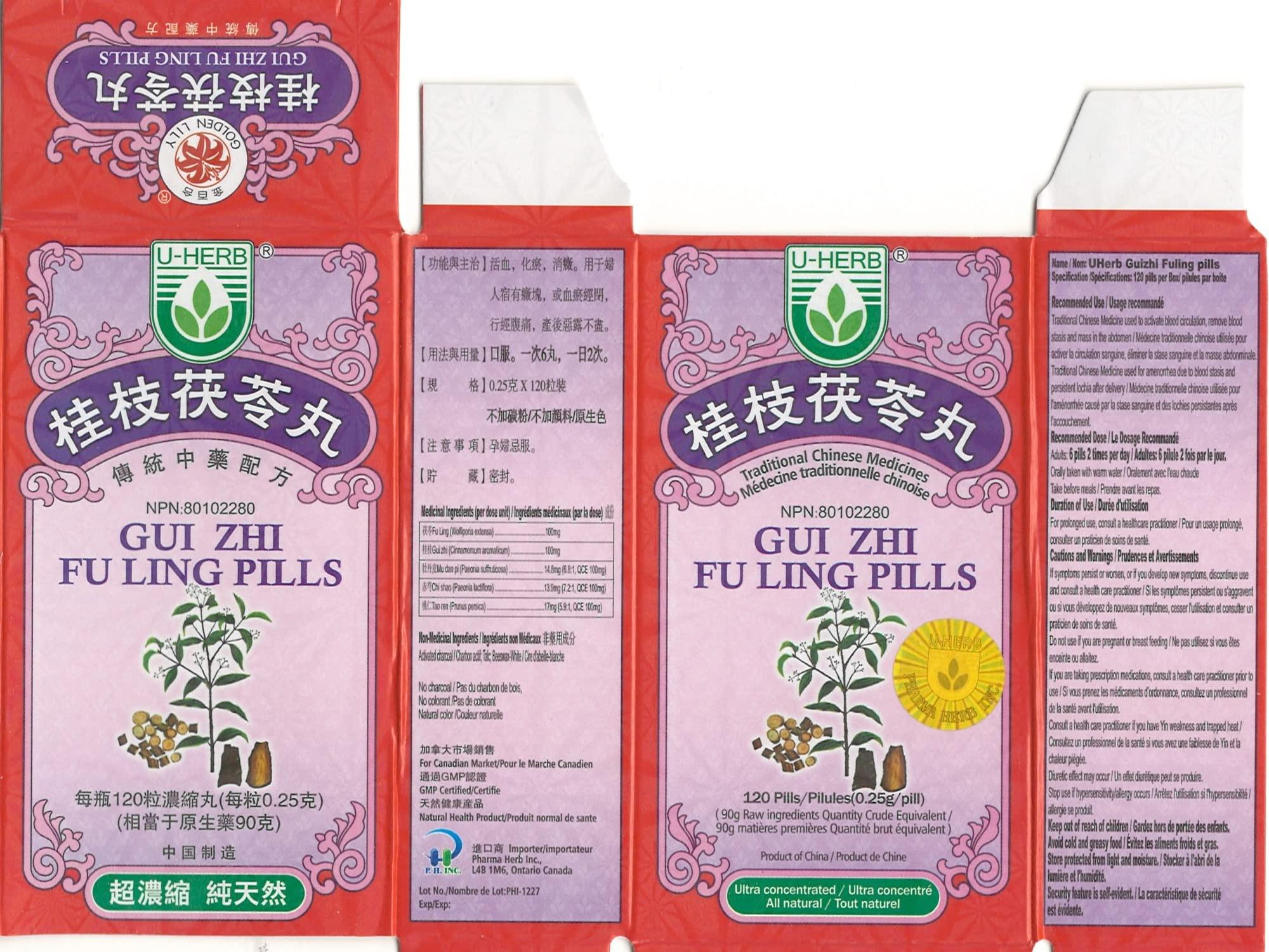 Y2X Gui Zhi Fu Ling Pills x 3 bottles