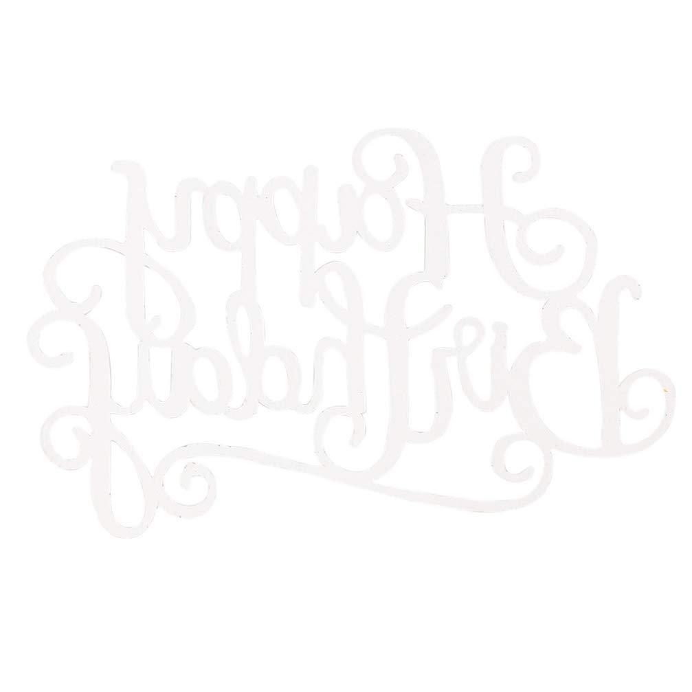 Vinisong Vinisong Personalized Initials Cake Topper Wreath Letter R Cake Topper Wood Monogram Cake Topper Rustic Wedding Cake Topper Birthday Cake Decoration(Design 06,R)