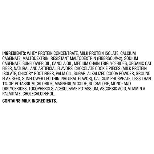 Muscle Milk Muscle Milk Genuine Protein Powder, Cookies 'n Crème, 4.94 Pound, 32 Servings, 32g Protein, 2g Sugar, Calcium, Vitamins A, C & D, NSF Certified for Sport, Energizing Snack, Packaging May Vary