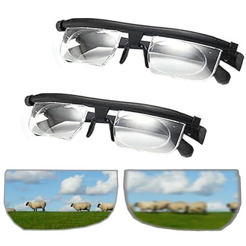 dfgsxifc dfgsxifc Upgrade Deefocus Adjustable Glasses - Focus Adjustable Glasses Dial Vision, Eyeglasses Near and Far Sight (2pcs,One Size)