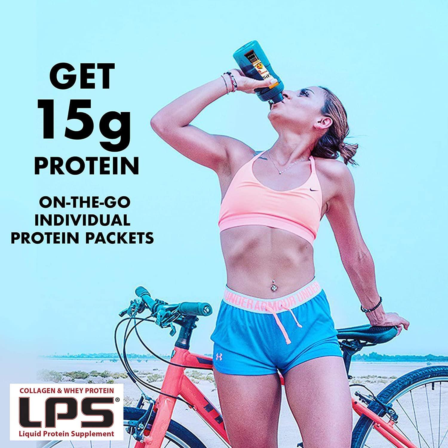 Nutritional Designs Nutritional Designs Sugar-Free Liquid Collagen & Whey Protein Supplement - Non-GMO Drink - Promotes Healthy Skin & Hair for Men & Women (Grape, Standard Care) Pack of 6