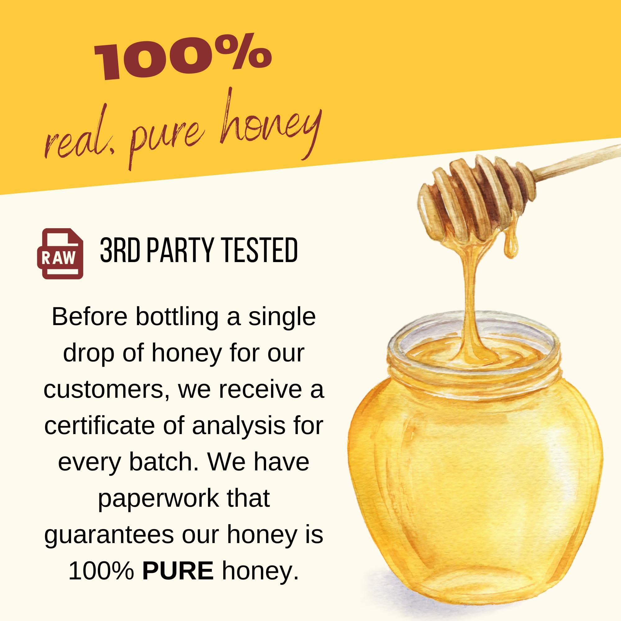 Arvoli Raw Honey 1 Gallon - Honey Bulk 12 LB Jug - Raw Wildflower Bulk Honey