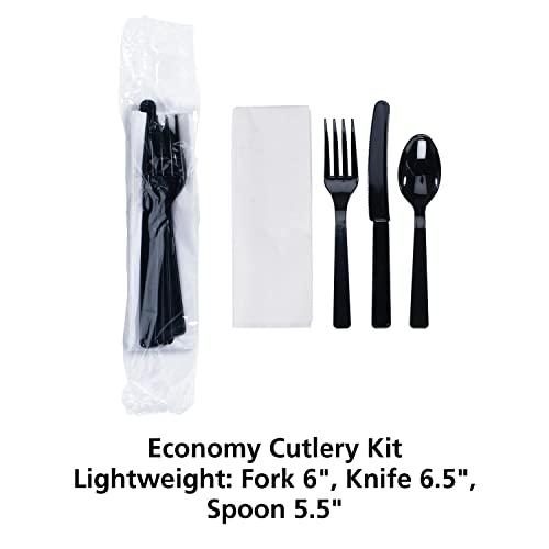 Hoffmaster Hoffmaster 6 in x 2 in Economy Cutlery Kit 250 ct.