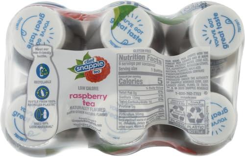 Snapple Snapple Zero Sugar Raspberry Tea, 16 fl oz recycled plastic bottle, 6 pack