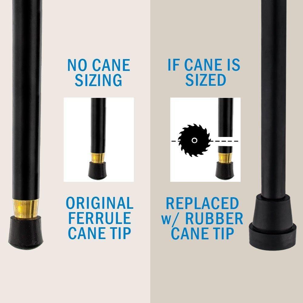 Royal RC Canes Sterling Silver Duck Head Fritz Handle Walking Cane with Black Beechwood Shaft and Collar