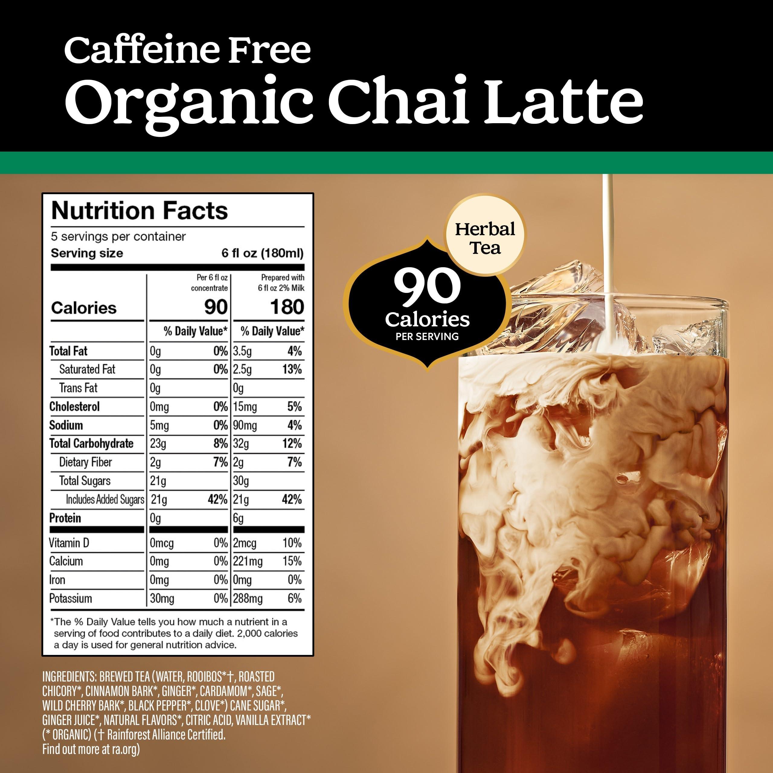 Yogi Yogi Barista Caffeine-Free Organic Chai Latte - 32 Fluid Oz (3 Pack) - Organic Chai Tea Concentrate - Supports Healthy Digestion - Includes Rooibos Tea, Ginger, Cardamom, Cinnamon & More