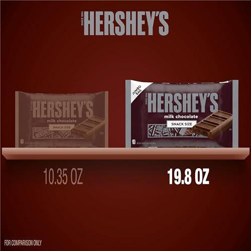 HERSHEY'S HERSHEY\'S Milk Chocolate Snack Size, Candy Jumbo Bag, 19.8 oz