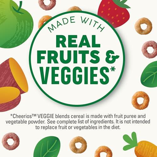 Cheerios Cheerios Veggie Blends, Apple Strawberry Cereal, 300g/10.5 oz. Box