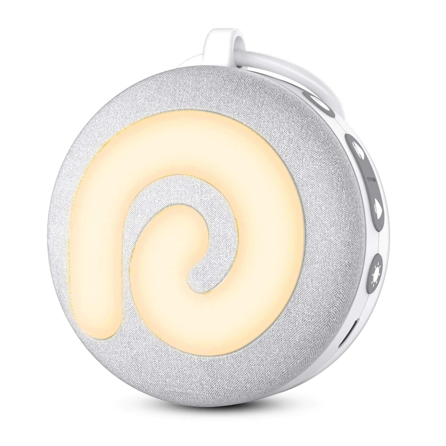 Dreamegg Dreamegg D11 Bundle with D1 White Noise Machine, Sound Machine for Baby Kid Adult, with 24 Calming Sound, Ambient Nightlight, Continuous or Timer, Loud Sleep Machine for Home Nursery Office