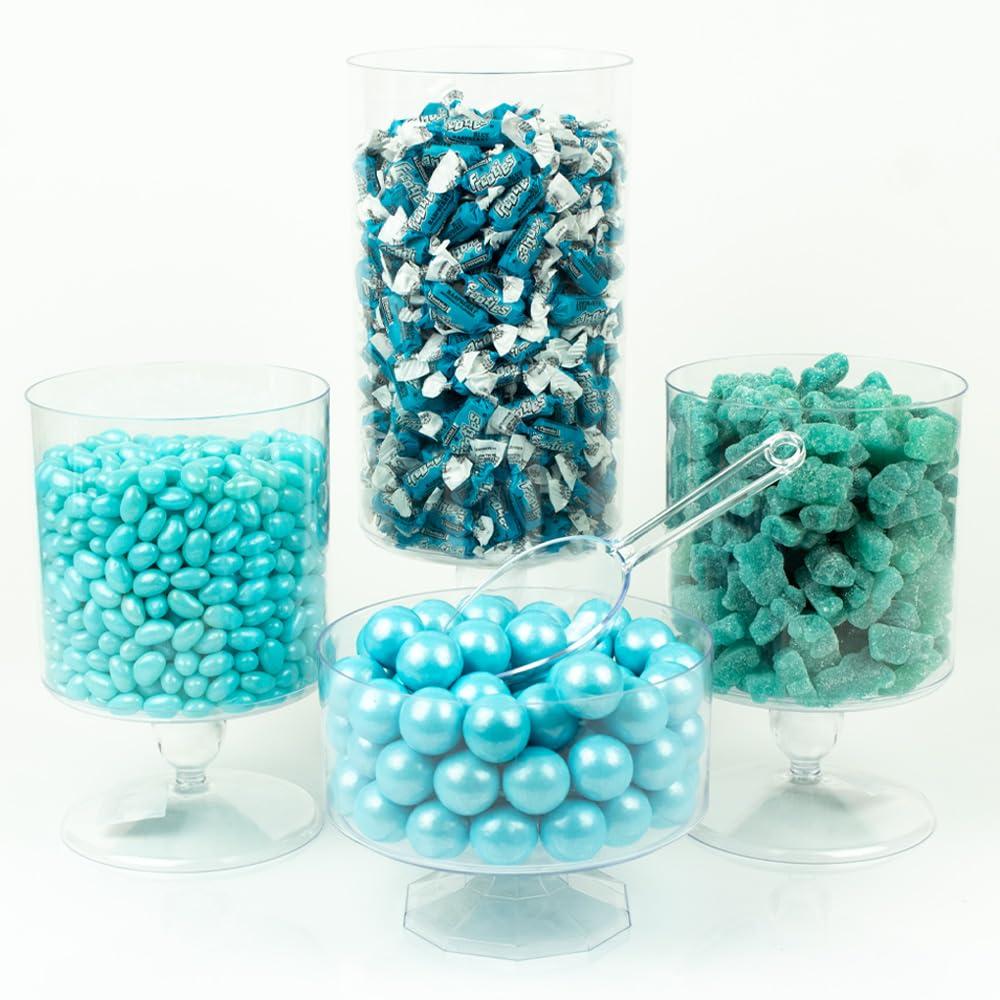 Just Candy Light Blue Candy Favorites Value Size Candy Buffet - Feeds 8-15 People - 4 Candy Types (775 Pcs)