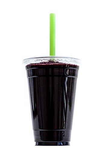 EcoQuality Individually Wrapped Jumbo Drinking Straws For Bubble Tea, Smoothies Extra Wide, Milkshakes, Slushies, Party Straws - Assorted Colors, Disposable Straws, Jumbo Long Straws (8 inch x 0.5 inch) (400)