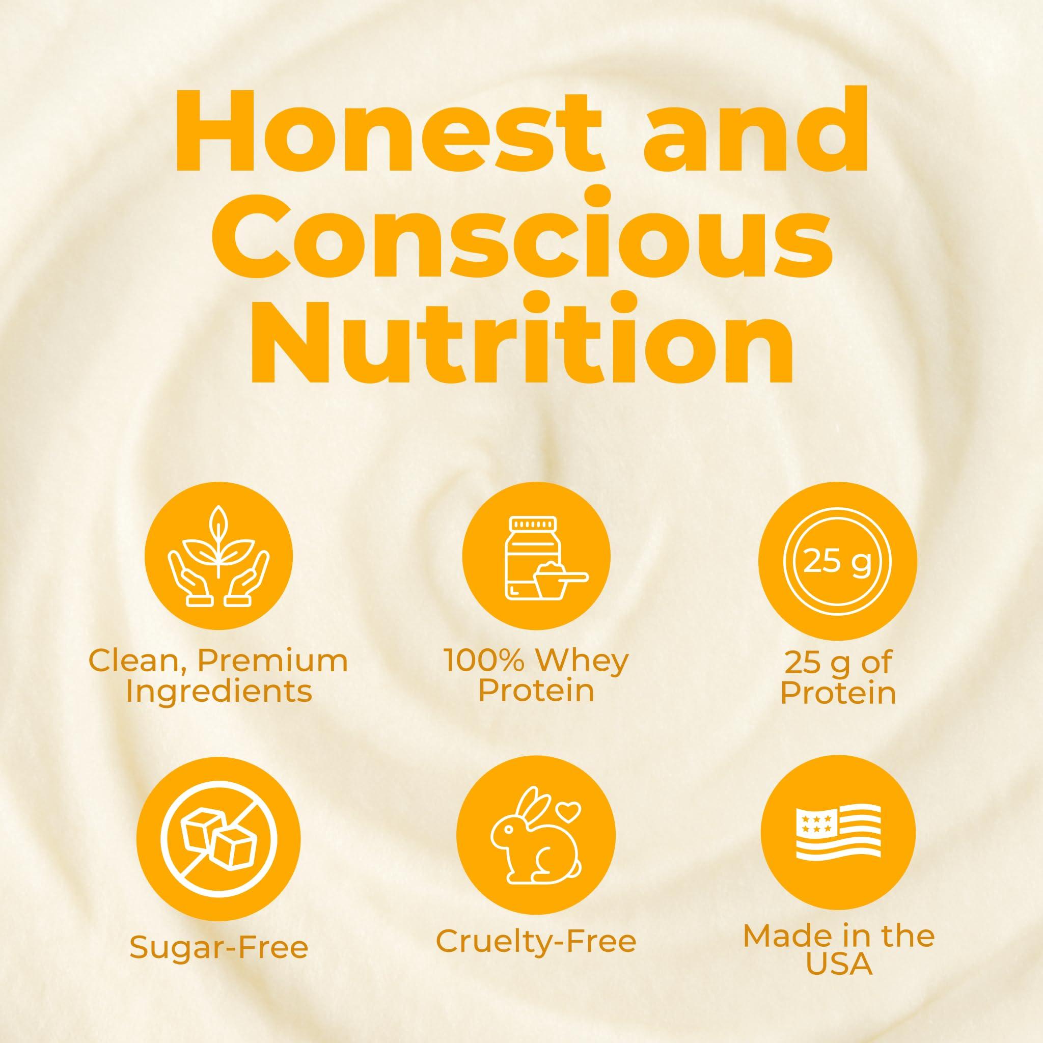 About Time About Time Whey Protein Isolate Chocolate 2lb - 25g Protein, Non-GMO, 0g Fat, 0g Sugars, No Artificial Sweeteners, 32 Servings