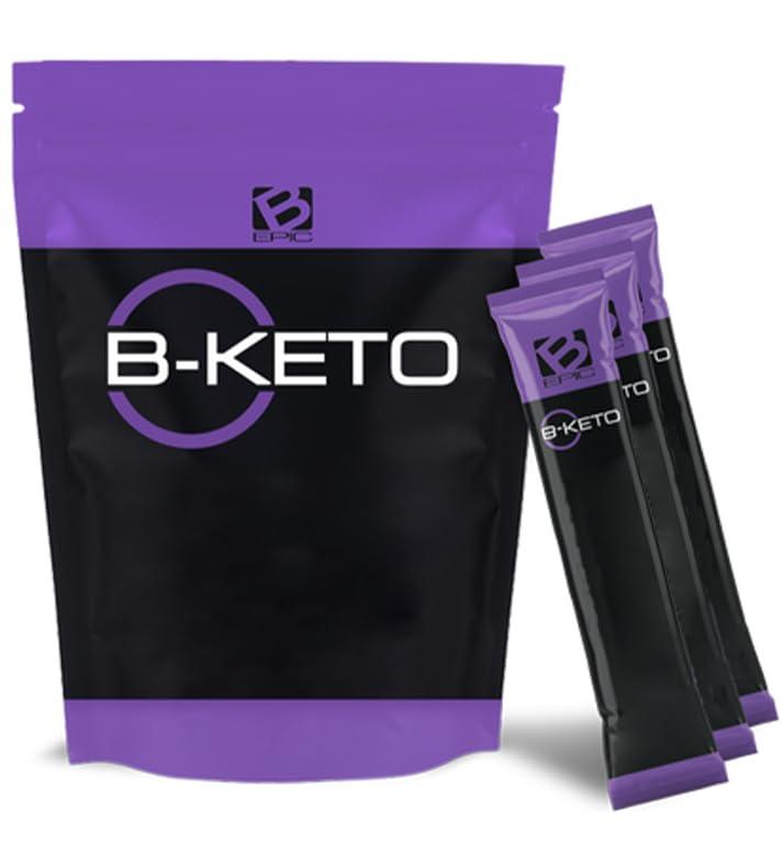 B-Epic B-Epic B-KETO Natural Grape Flavored Support for Your Well-being - Designed to Support Natural Energy and Wellness - includes 30 Powder Sticks