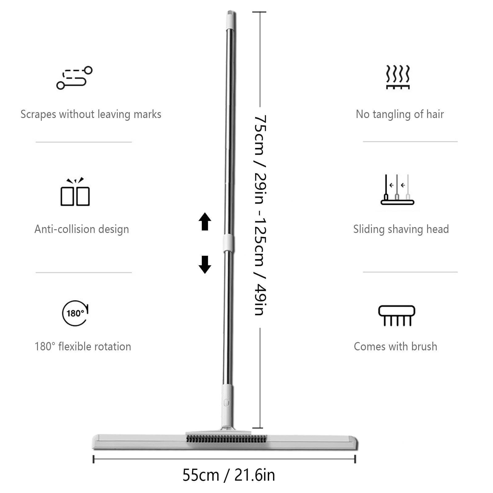 RRRYYYZZ RRRYYYZZ Air Broom as Seen on Tv, Multifunction with 49 Long Handle Magic Broom Sweeper, Air Broom as Seen on Tv Cleans Glass,Fine Dust,Hair,Liquids