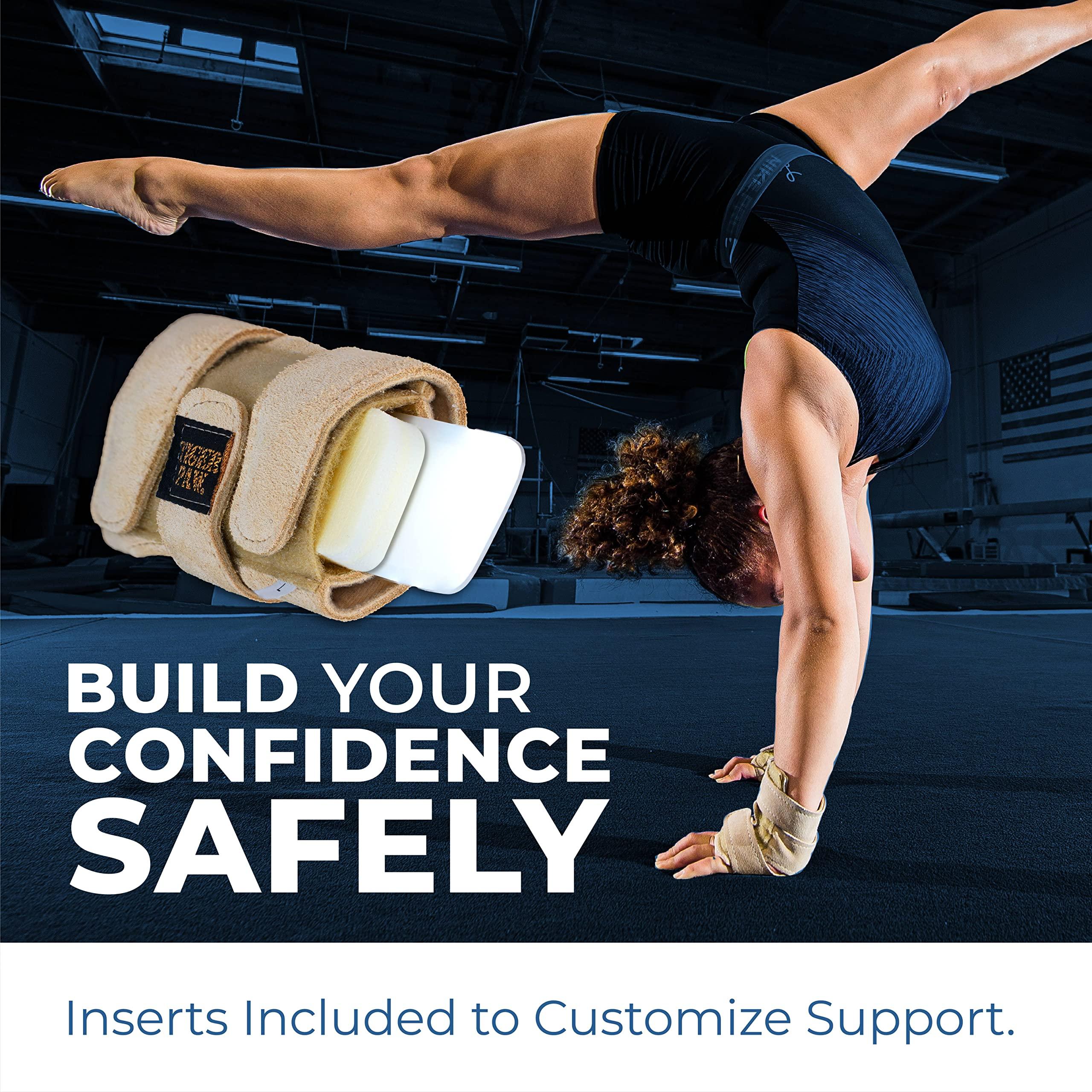 Tiger Paw Tiger Paw Authentic Gymnastics Wrist Supports (Sold in Pairs) - Original Competition-Grade Gymnastics Wrist Guards, Wrist Support Braces, Adjustable, Made in USA Hand Wraps (Water Proof - Small)