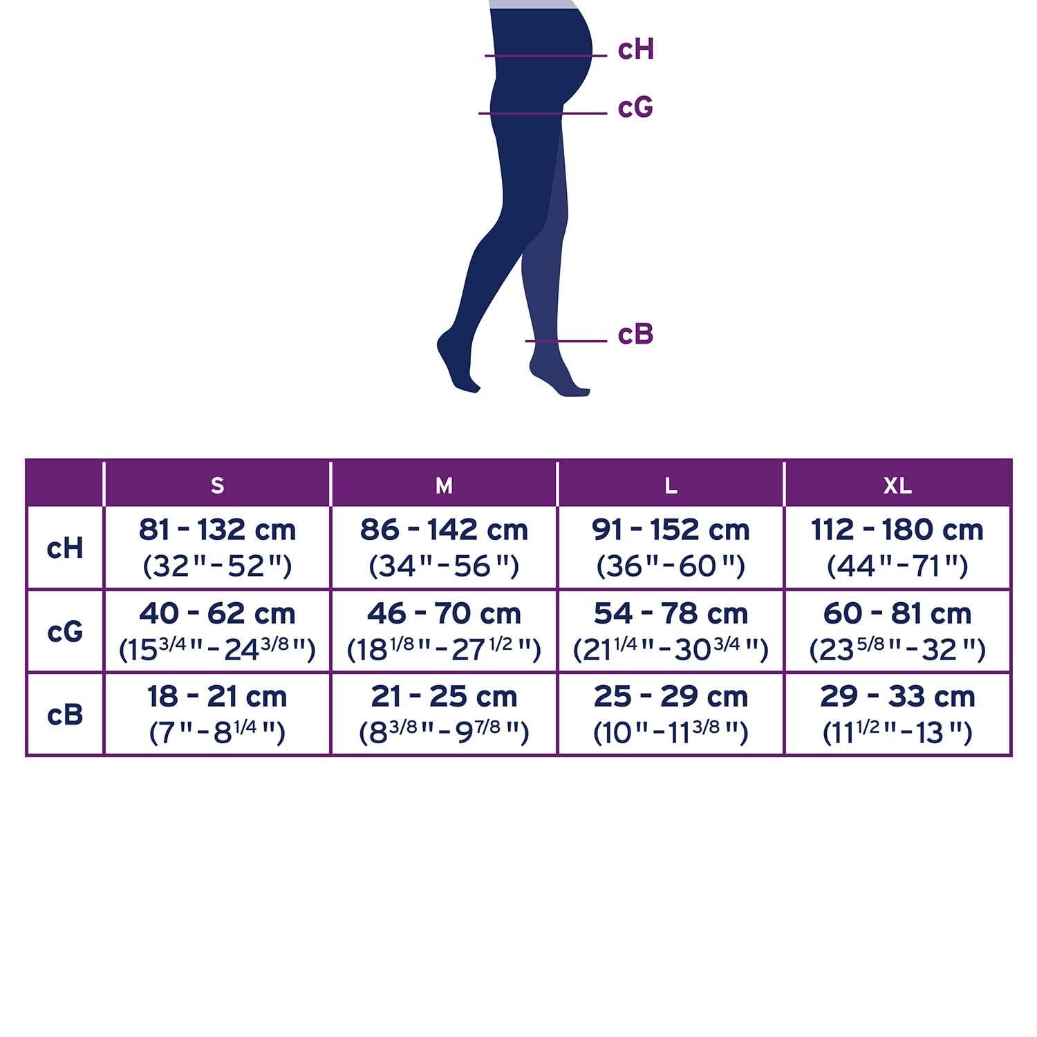 JOBST JOBST Maternity Opaque Compression Stockings, 15-20 mmHg, Waist High, Closed Toe, Navy, Medium