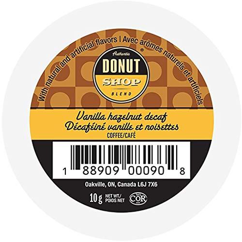 Donut Shop Blend Authentic Donut Shop Blend Decaf Vanilla Hazelnut Single Serve Cups for Keurig K Cup Brewers, 24 Count