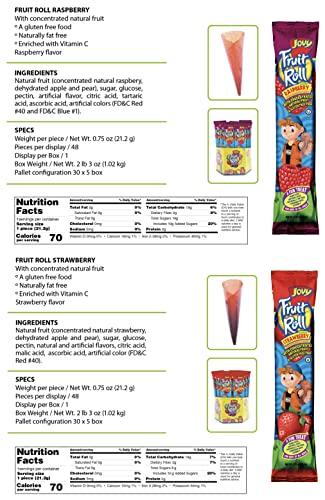 COMBO BREAKER JOVY FRUIT ROLL Variety Pack 10 Flavors - Healthy Snack Made with Natural Fruit, Fat Free, Gluten Free, Enriched with Vitamin C |20 Count, 0.75 oz each
