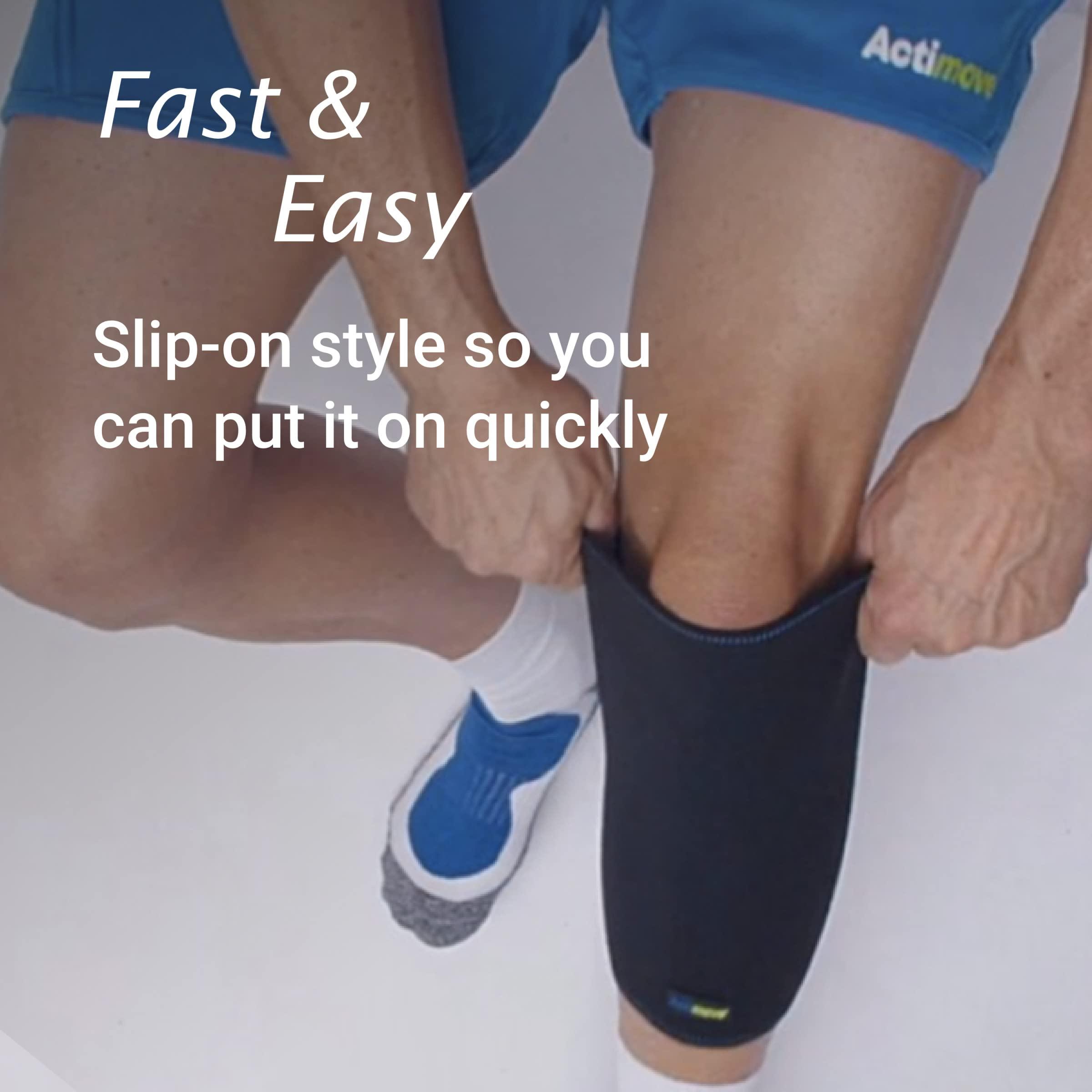 Actimove Actimove Sports Edition Knee Support Closed Patella with COOLMAX AIR Technology Sleeve for Pain Management For Strains, Sprains & Swelling - Left/Right Wear Navy, Small