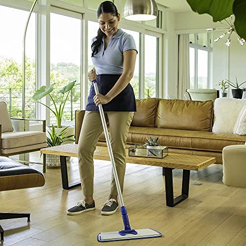 Microfiber Wholesale Cinch Mop - Microfiber Mop for Hardwood Floors - Flat Mops System for Wood, Tile, Laminate, Vinyl, 2 Wet Pads Refills, Reusable Micro Fiber Mopping Heads