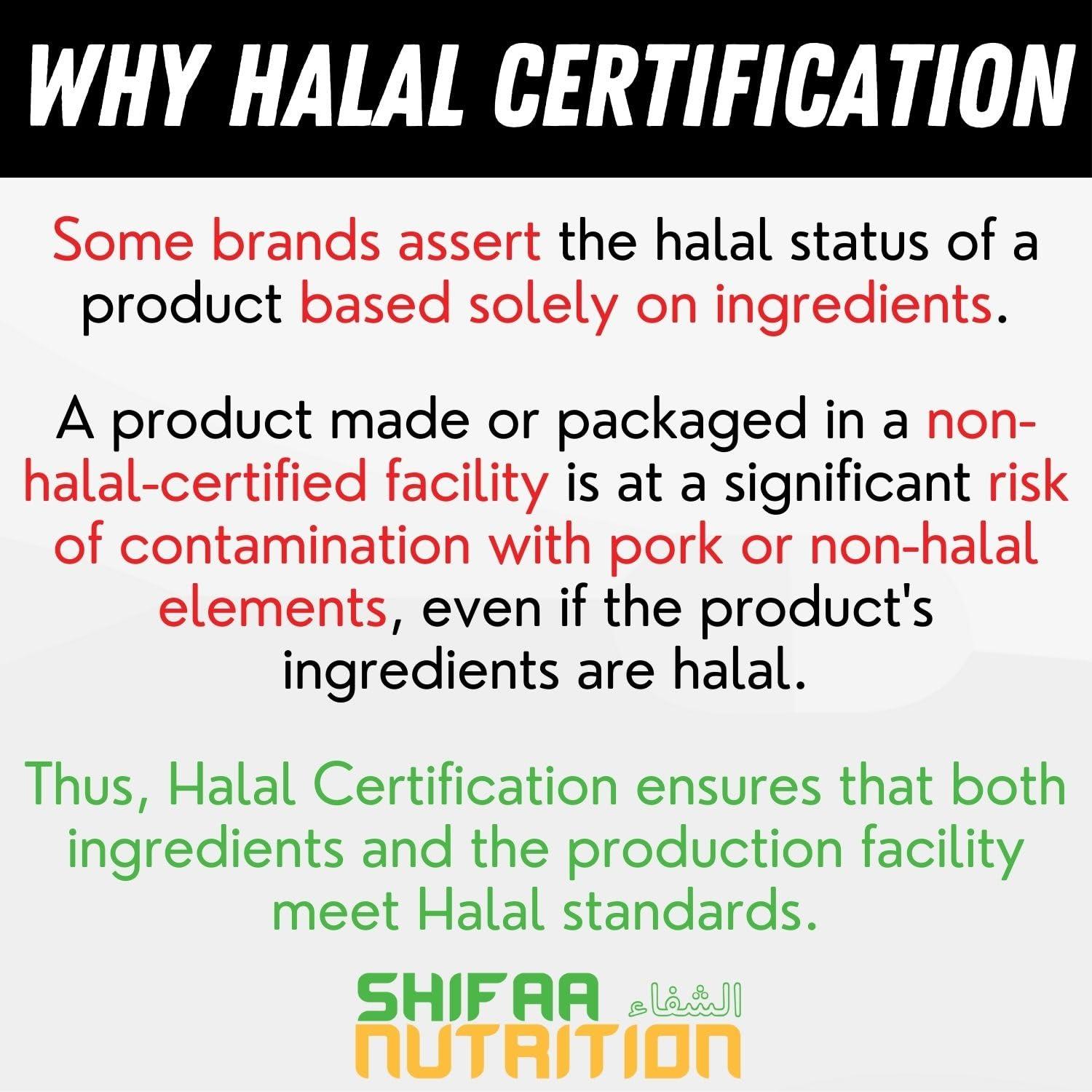 SHIFAA NUTRITION SHIFAA NUTRITION Delicious Creamy Vanilla Halal Whey Protein Powder 2Lbs | 26g Protein, 5500mg BCAAs, and 460mg Glutamine | for Recovery & Lean Muscles | Gluten-Free | Non-GMO | Keto-Friendly