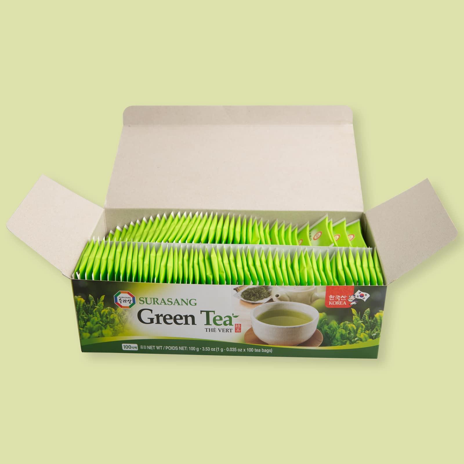 Surasang Surasang Green Tea, Simple and Classic Green Tea, 100 teabags