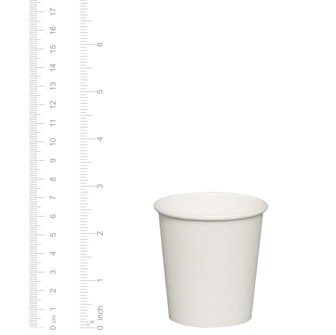 Comfy Package Comfy Package [Case of 2,400 6 oz. Disposable White Paper Cups, Hot Coffee Cups - Eco-Friendly Hot Cups