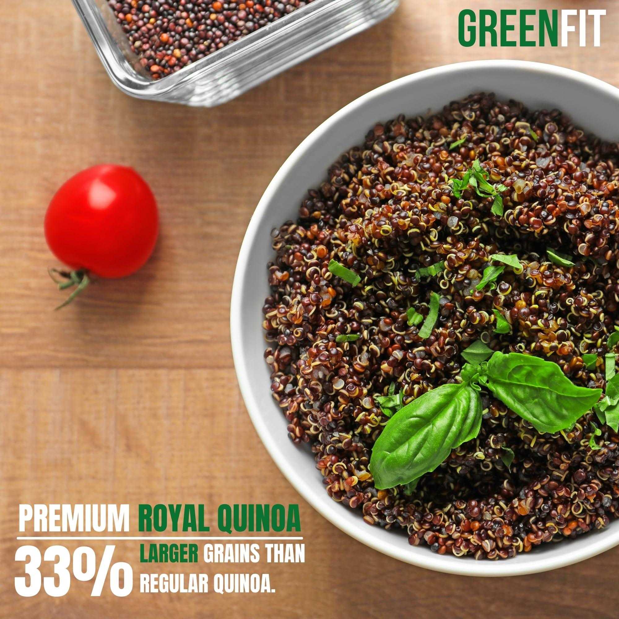 OA QUINOA Royal Organic Black Quinoa | OA Quinoa Now Greenfit | Non-GMO, Gluten-Free, Vegan, and Organic | Complete Protein, High Fiber, Low-Calorie Black Quinoa | (10 Pound - Pack of 1)