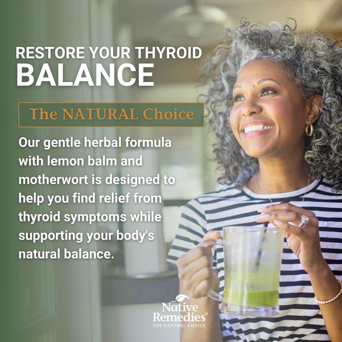 Native Remedies Native Remedies ThyroSoothe - All Natural Herbal Supplement Soothes The Thyroid Gland - Supports Systemic Balance in The Endocrine System and Thyroid Gland - 59 mL