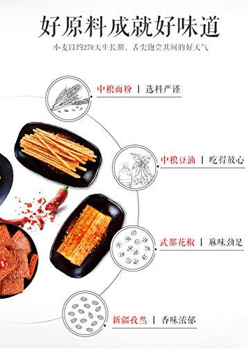 Lonodee 2 Pack Weilong Latiao, Mala Xiangla xiaolabang Chinese Special Snack Food: Wei Long Series Spicy Gluten 50gx2,100g)