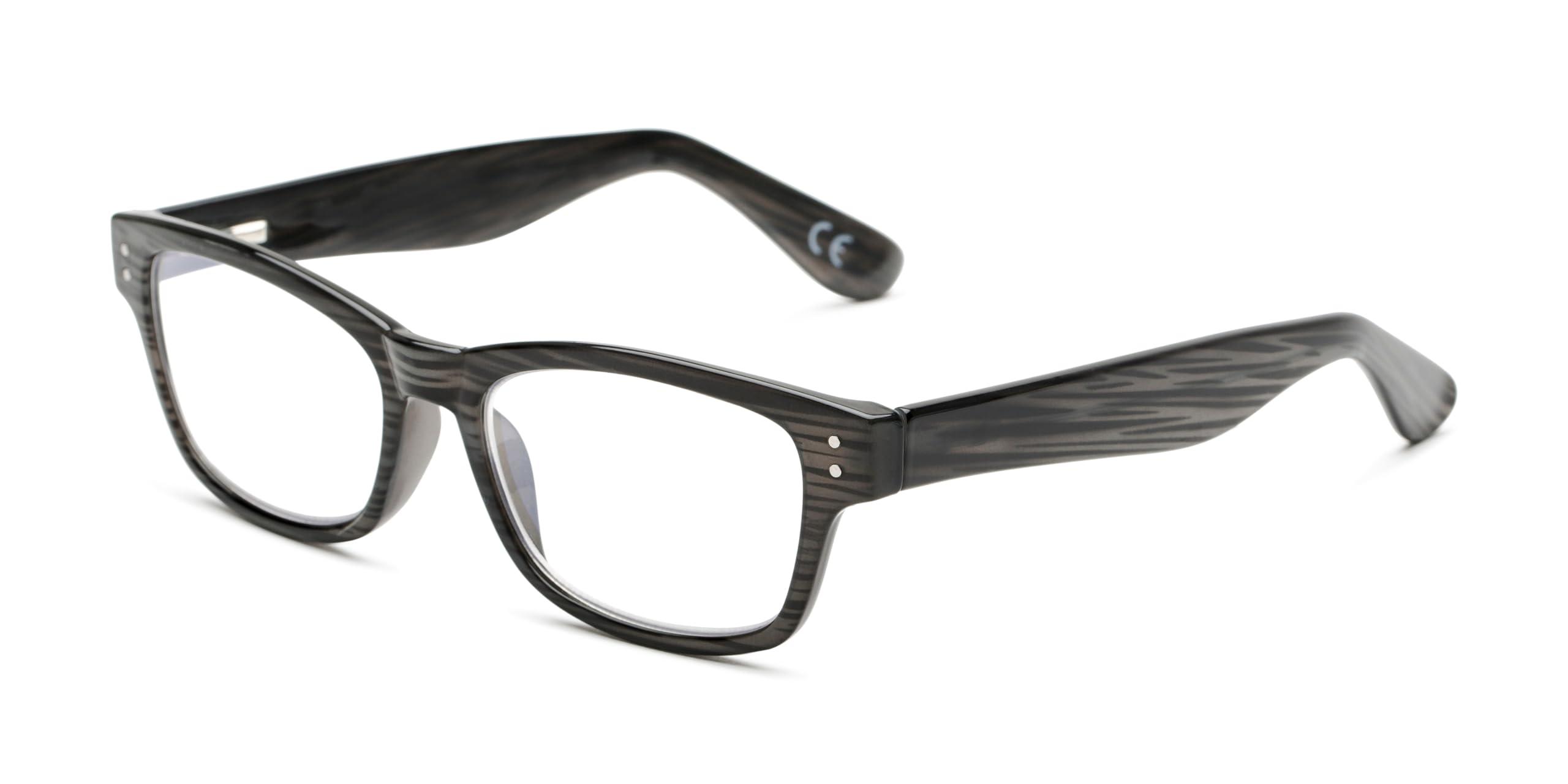 Foster Grant Foster Grant Conan Multifocus Reading Glasses Square, Milky Grey/Transparent, 54 mm + 1,5010366-100.COM