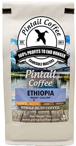 Pintail Coffee Pintail Coffee - Ethiopian "Berry Collide" Medium Roast, Whole Bean Coffee, 12oz bag