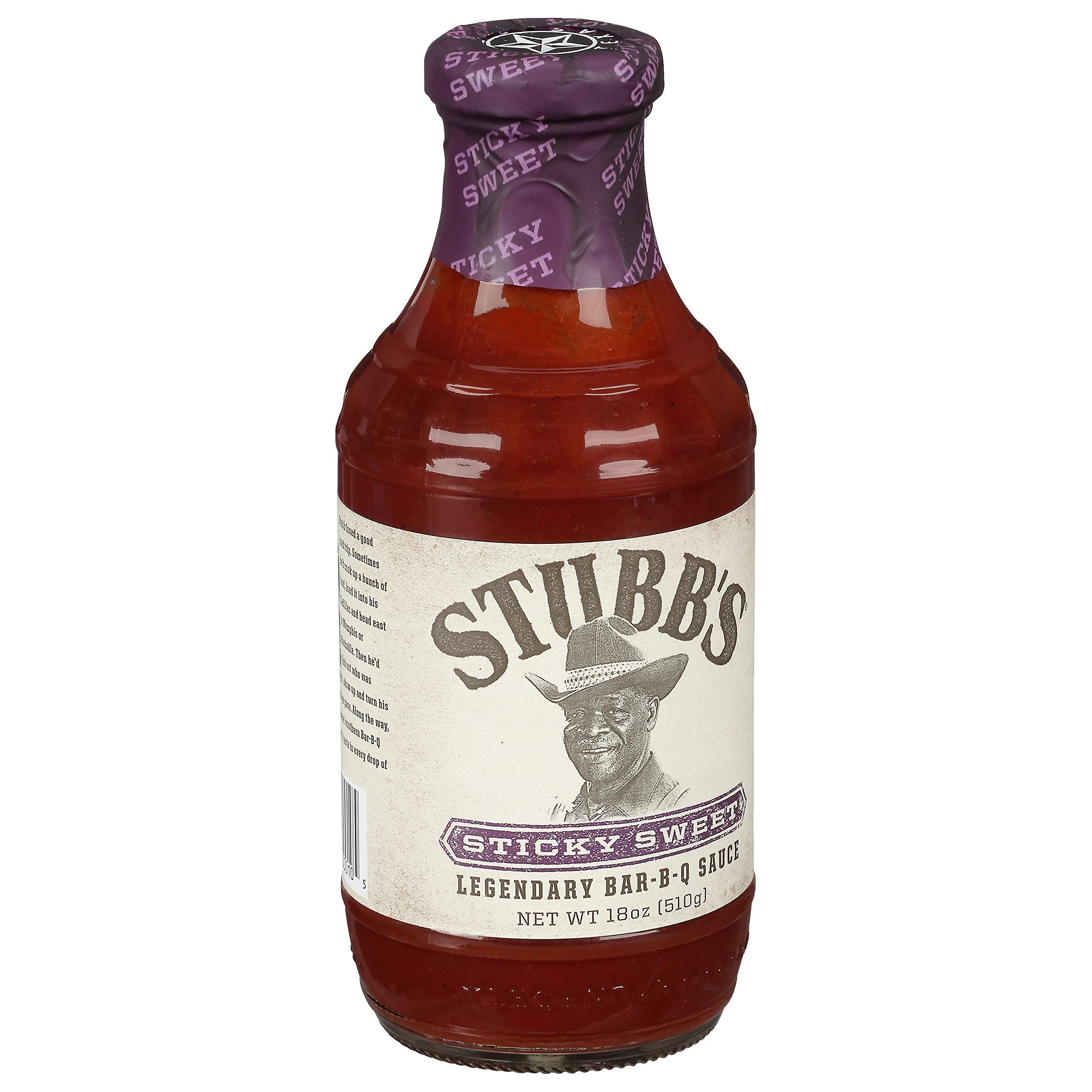 Stubb's Stubb's Sticky Sweet BBQ Sauce, 18 oz (Pack of 4)