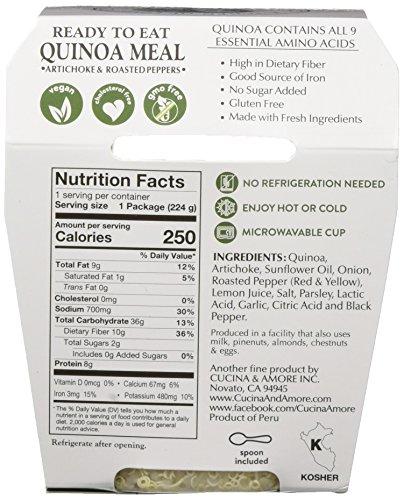 Cucina & Amore Cucina & Amore Quinoa Meal Artichoke & Roasted Pepper 7.9oz, Pack of 6