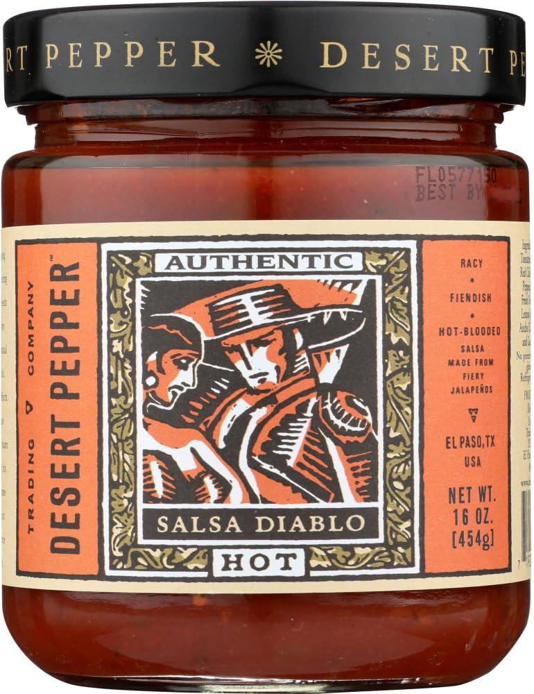 Desert Pepper Desert Pepper Salsa Diablo 16 oz - 4 Unit Pack