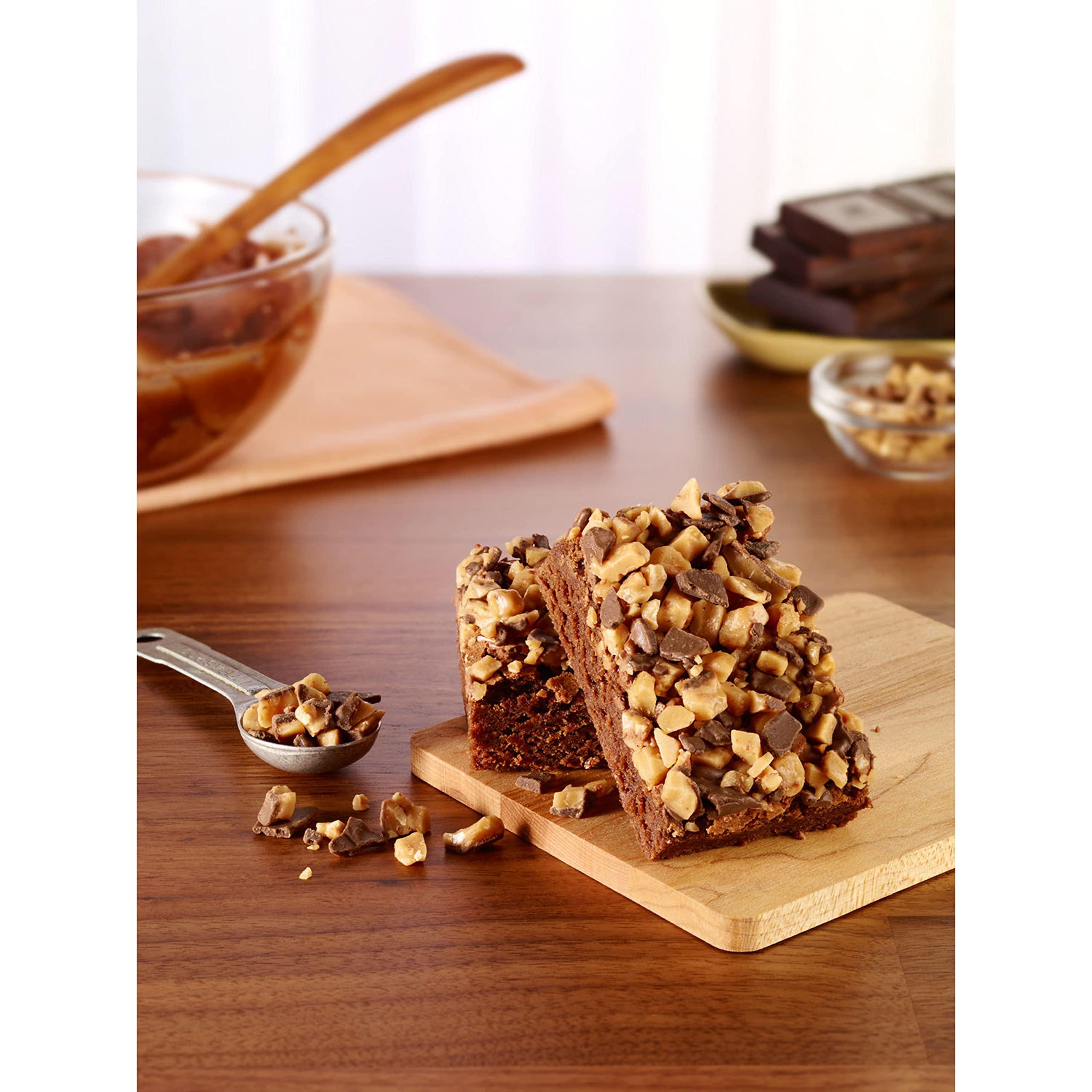 Heath HEATH Milk Chocolate English Toffee Baking Bits, Bulk Gluten Free, 8 oz Bags (12 Count)