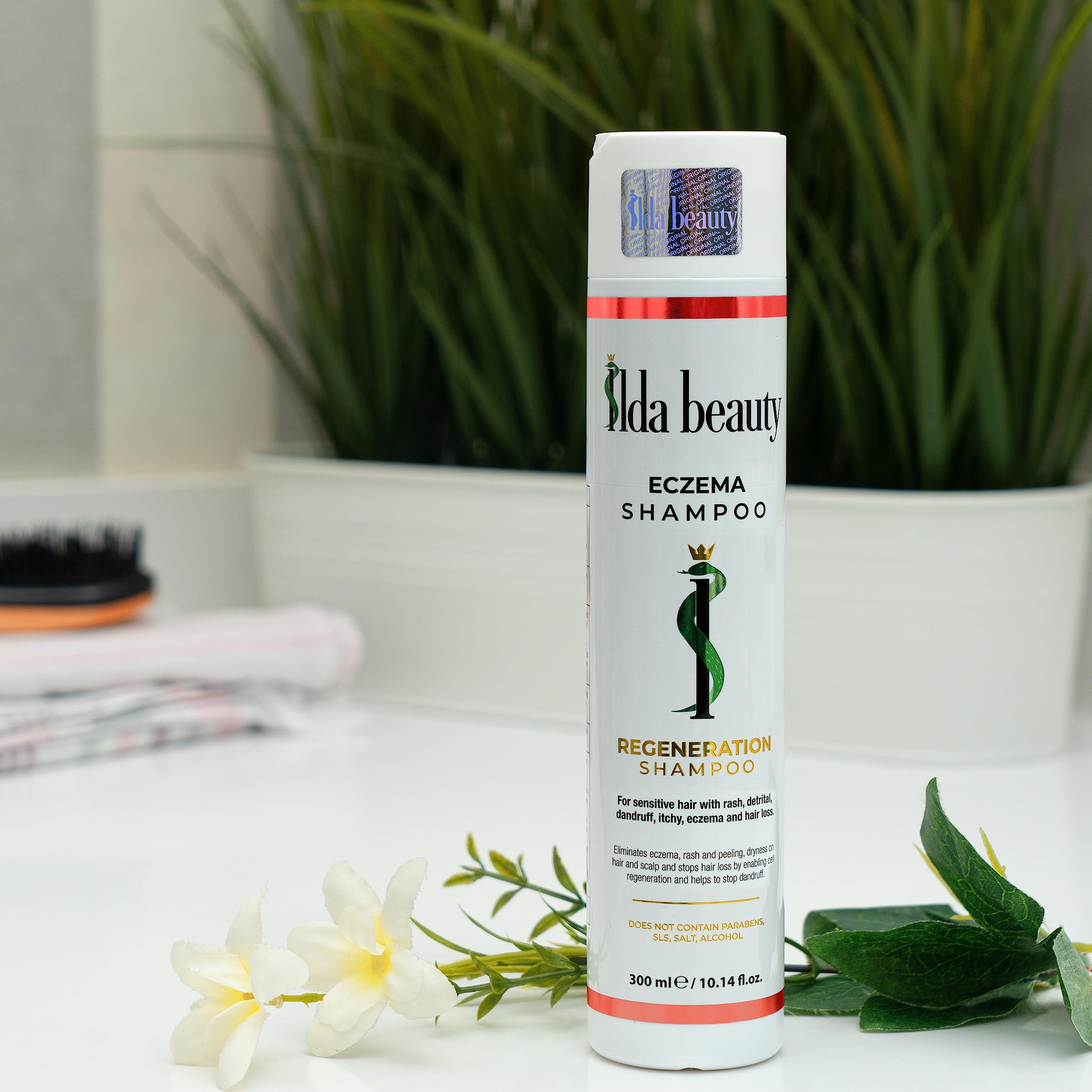 SILDA BEAUTY SILDA BEAUTY Eczema Shampoo- Long-Lasting Relief of Itching and Flaking Scalp | Seborrheic Dermatitis Relief | Natural Components with Original Formula| All Hair Types | 10.14 oz